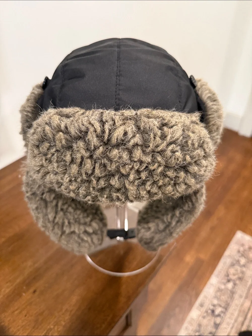 Eddie Bauer Kids Faux-Shearling Trapper Hat Black Size S/M